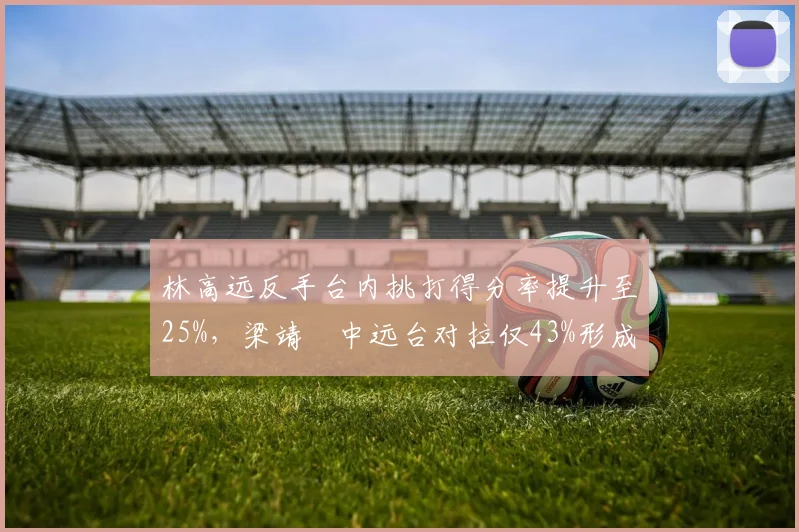 林高远反手台内挑打得分率提升至25%，梁靖崑中远台对拉仅43%形成技术代差